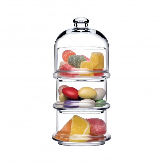 Stacking Glass Bowl 3 Tier